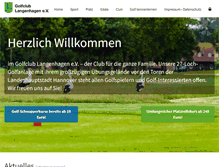 Tablet Screenshot of golfclub-langenhagen.de
